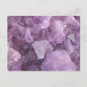 Soft Violet Amethyst Postkarte (Vorderseite)