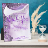 Soft Violet Orchid vielen Dank Fotoplatte (Seite)