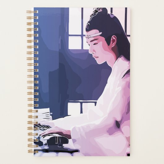 Soft Wangji spielen den Zither Planer (Vorderseite)