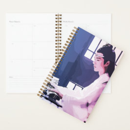 Soft Wangji spielen den Zither Planer