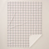 Soft, warm combinations of pink and brown stripes sherpadecke (Vorderseite)