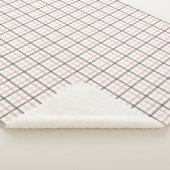 Soft, warm combinations of pink and brown stripes sherpadecke (3/4)