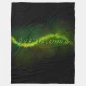 Soft Warm Fleece Blanket Cosmic Crypto Art Logo (Vorderseite)