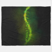 Soft Warm Fleece Blanket Cosmic Crypto Art Logo (Vorderseite (Horizontal))