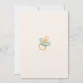 Soft Watercolor Baby Shower Bingo Card  Einladung (Rückseite)