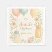 Soft Watercolor Babydusche Serviette (Vorderseite)