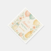 Soft Watercolor Babydusche Serviette (Ecke)