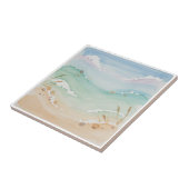 Soft Watercolor Beach Scene ID1207 Fliese (Seite)