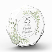 Soft Watercolor Blätter 25 Jahre alt Fotoblock (Links)