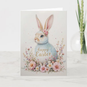 Soft Watercolor Bunny Oster Sweet Spring Holiday Feiertagskarte