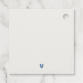 Soft Watercolor Coastal Thailand Seascape Wedding Geschenkanhänger (Rückseite)