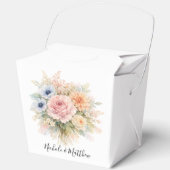 Soft Watercolor Floral Wedding Geschenkschachtel (Vorderseite)