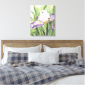 Soft Watercolor Iris Leinwanddruck (Insitu (Schlafzimmer))