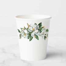 Soft Watercolor Magnolia Grüne Polterabend