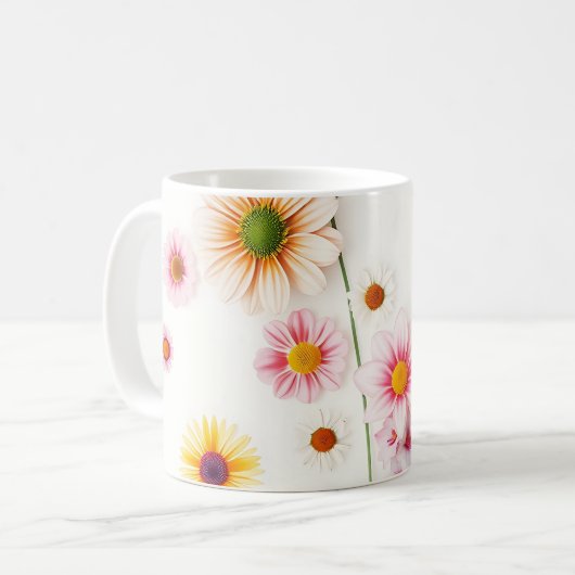 Soft Watercolor Miles Delphiniums Kaffeetasse (Vorderseite Links)
