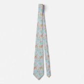 Soft Watercolor Paisley Neck Tie Krawatte (Vorderseite)