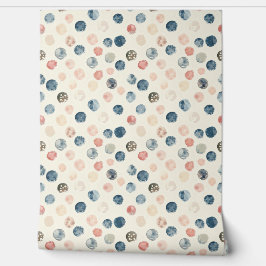 Soft Watercolor Polka Dots Tapete