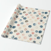 Soft Watercolor Polka Dots Wrapping Paper Geschenkpapier (Ungerollt)