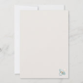 Soft Watercolor Stork Baby Shower Invitation Einladung (Rückseite)