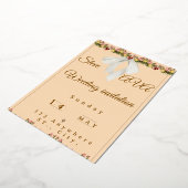 Soft Watercolor Wedding Invitation Folieneinladung (Gedreht)