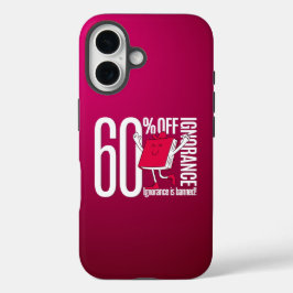 Soft Watercolor Whimsical Anti-Ignorance  iPhone 16 Hülle