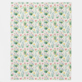 soft watercolor windflowers fleecedecke (Vorderseite)