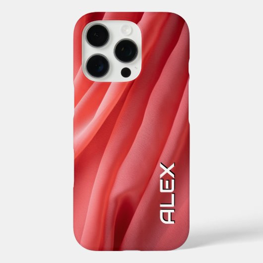 Soft Watermelon Pink Blütenstoff Case-Mate iPhone Hülle (Rückseite)