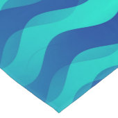Soft Waves blue + Ihre Ideen Kurzer Tischläufer (Ecke)
