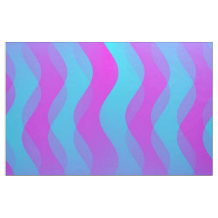 Soft Waves cyan pink + Ihre Ideen Stoff