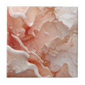 Soft Waves & Golden Lines Fliese (Vorderseite)