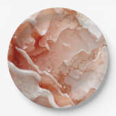 Soft Waves & Golden Lines Pappteller (Vorderseite)