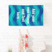 Soft Waves Gradienten blauen Cyan + Ihre Ideen Banner (Insitu)