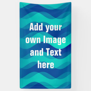 Soft Waves Gradienten blauen Cyan + Ihre Ideen Banner