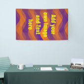 Soft Waves Gradienten violett orange + Ihre Ideen Banner (Messeveranstaltung)