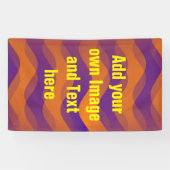 Soft Waves Gradienten violett orange + Ihre Ideen Banner (Horizontal)