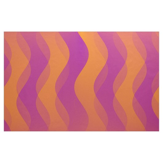 Soft Waves orange magenta + Ihre Ideen Stoff (Yard (91,4 cm))