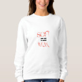 SOFT ≠ WEAK – Conceptual Typographic Streetwear De Sweatshirt (Vorderseite)