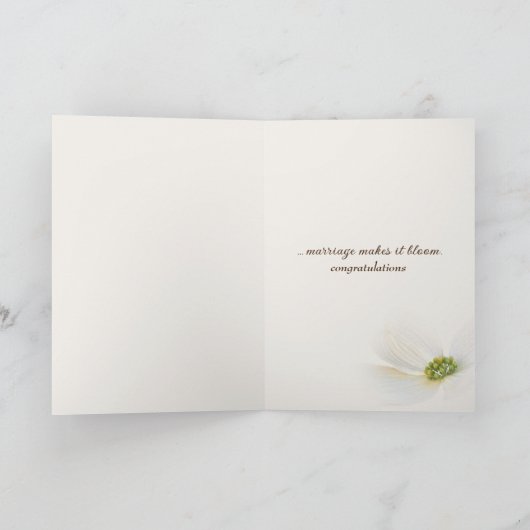 Soft Wedding Daisies Karte (Innenseite)