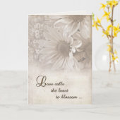 Soft Wedding Daisies Karte (Gelbe Blume)