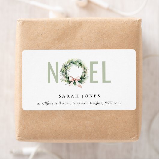 Soft Weihnachten Blush Green Weihnachtsanschrift (Insitu)