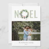 Soft Weihnachten Blush Green Weihnachtskranz Foto (Vorderseite)