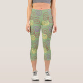 Soft Whirl Mosaik Capri Leggings (Vorderseite)