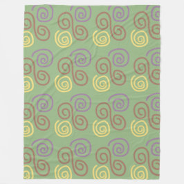 Soft Whirl Mosaik Fleecedecke