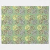 Soft Whirl Mosaik Fleecedecke (Vorderseite (Horizontal))