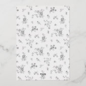 Soft White Bridal Shower Invite Folieneinladung (Rückseite)