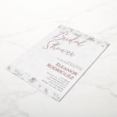 Soft White Bridal Shower Invite Folieneinladung (Gedreht)