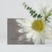 Soft White Daisy Vielen Dank für Ihr Beileid Dankeskarte (Stehend Vorderseite)