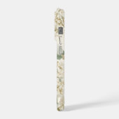 Soft White Hydrangea Floral Pattern iPhone Hülle (Linke Seite)