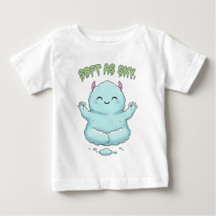 Soft wie der Himmel: Kawaii-Wolkenmonster Zen-Yoga Baby T-shirt
