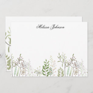 Soft Wildblume Personalisiert Mitteilungskarte